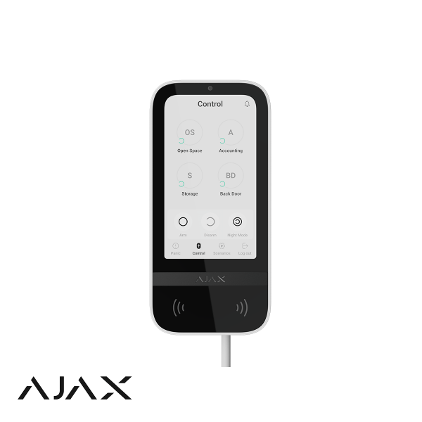 Ajax KeyPad TouchScreen Fibra, wit