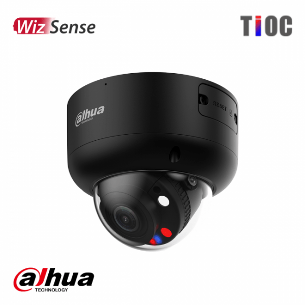 Dahua 8MP TiOC2.0 Vari-focal Dome WizSense Camera 2.7-13.5mm Zwart