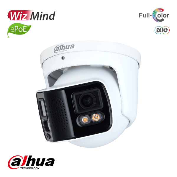Dahua 2×4MP Full-Color Dual-Lens Splicing WizMind Eyeball Network Camera