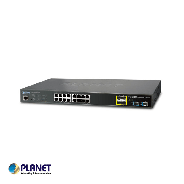 Planet L2+ 16-Port 10/100/1000T + 4-Port 100/1000X SFP + 2-Port 10G SFP+ Managed Switch