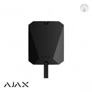 Ajax Hub Fibra Hybride, zwart, met 2G en LAN communicatie