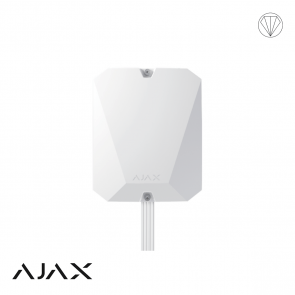Ajax Hub Fibra Hybride, wit, met 2G en LAN communicatie
