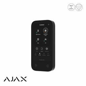 Ajax KeyPad draadloos touchscreen, zwart