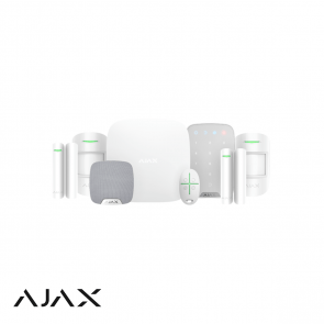 Ajax Hubkit met GSM, LAN Hub, 2x AJ-MOT, 2x AJ-DOOR, 1x AJ-SPACE Wit