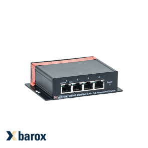 Barox Industrial Switch 5xRJ45, 1 IN PoE/4 OUT PoE 10/100  PoE++