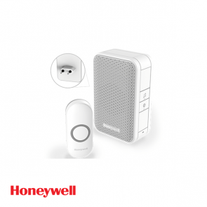 Honeywell Draadloze plug-in deurbel met drukknop – Wit