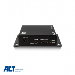 ACT HDMI over IP extra RECEIVER CATx tot 100 meter
