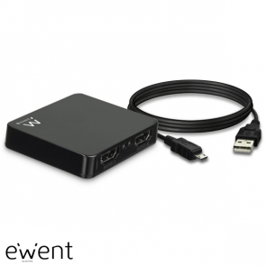 Ewent 4K HDMI Splitter 2 poorts, USB powered