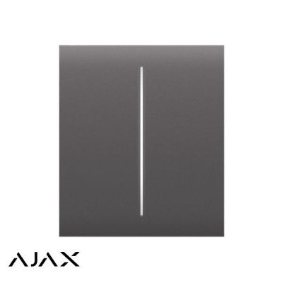 Ajax CenterButton 1-gang/2-weg grafietknop