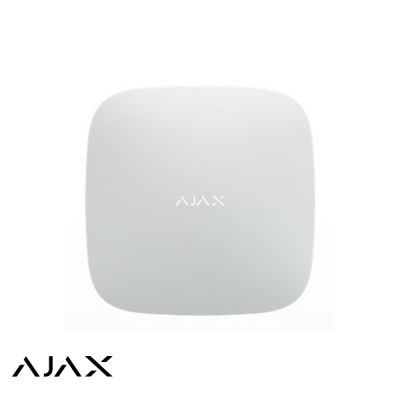 Ajax Hub 2, wit, met 2x GSM en LAN communicatie
